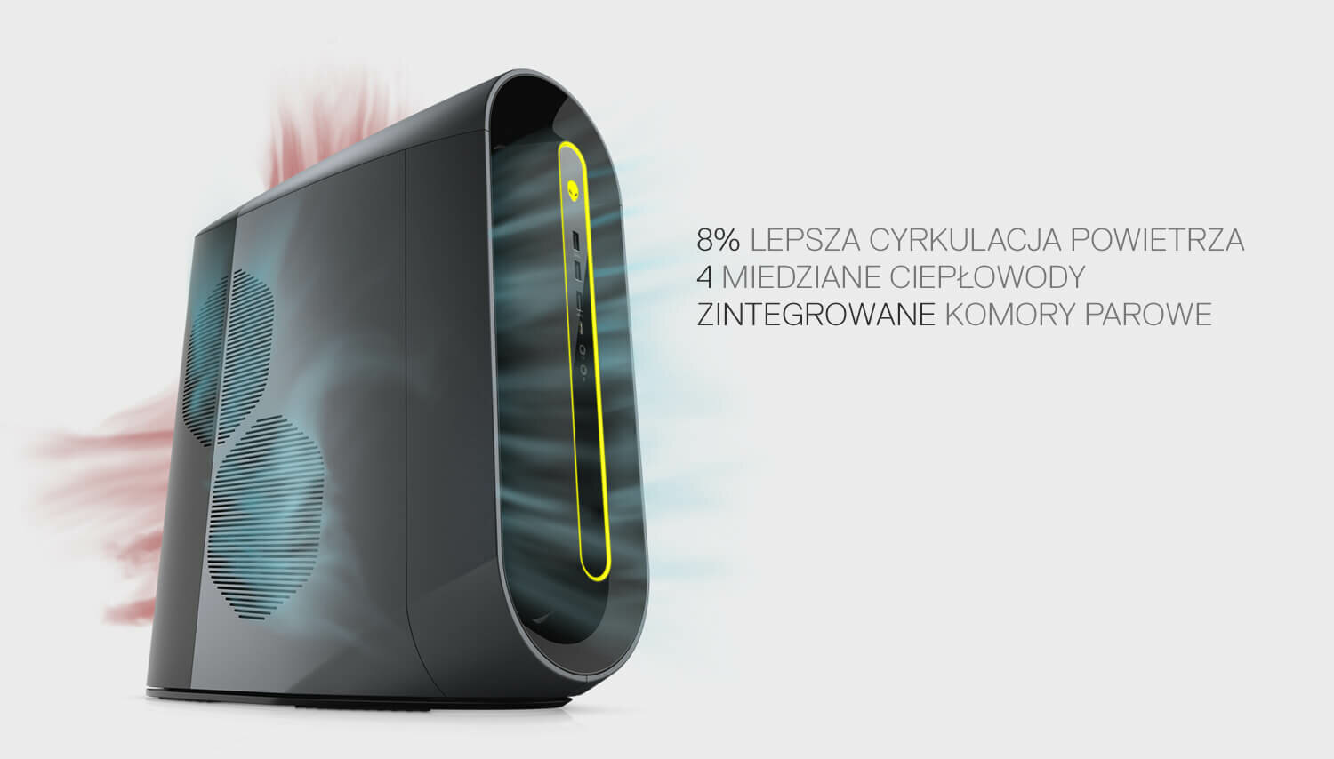 Komputer DELL Alienware Aurora R10 - system chłodzenia