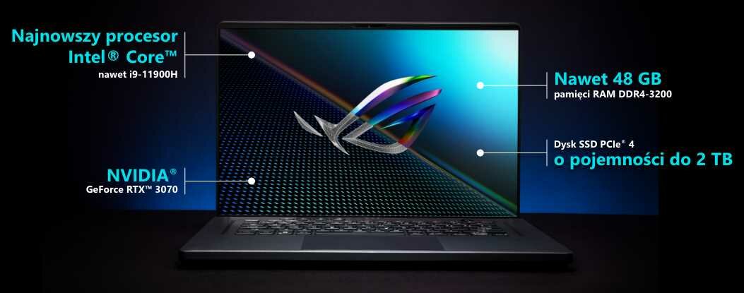 Laptop ASUS ROG Zephyrus M16 GU603 - Intel Core  