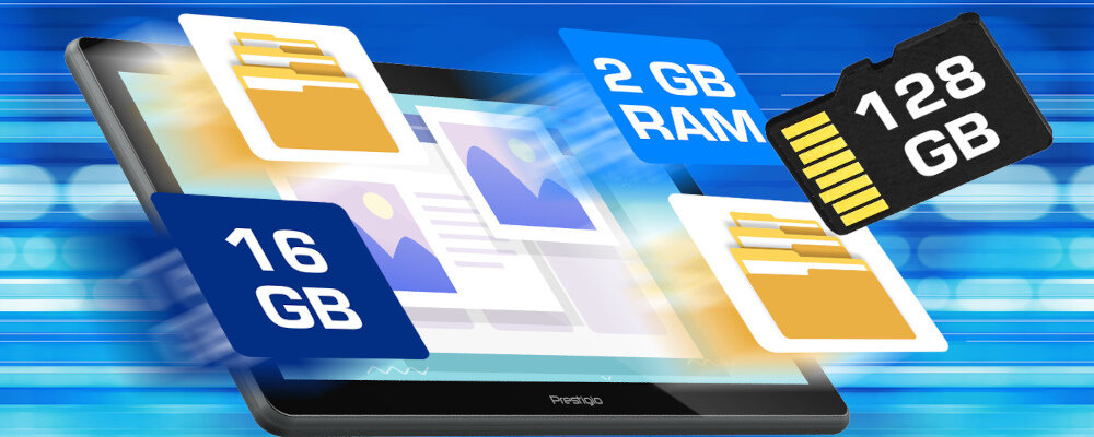 TABLET PRESTIGIO MUZE 3231 4G 10.1 IPS 4X 2GB 16GB A10.0 GO LTE BLACK aparat pamięć ram pamięć wbudowana
