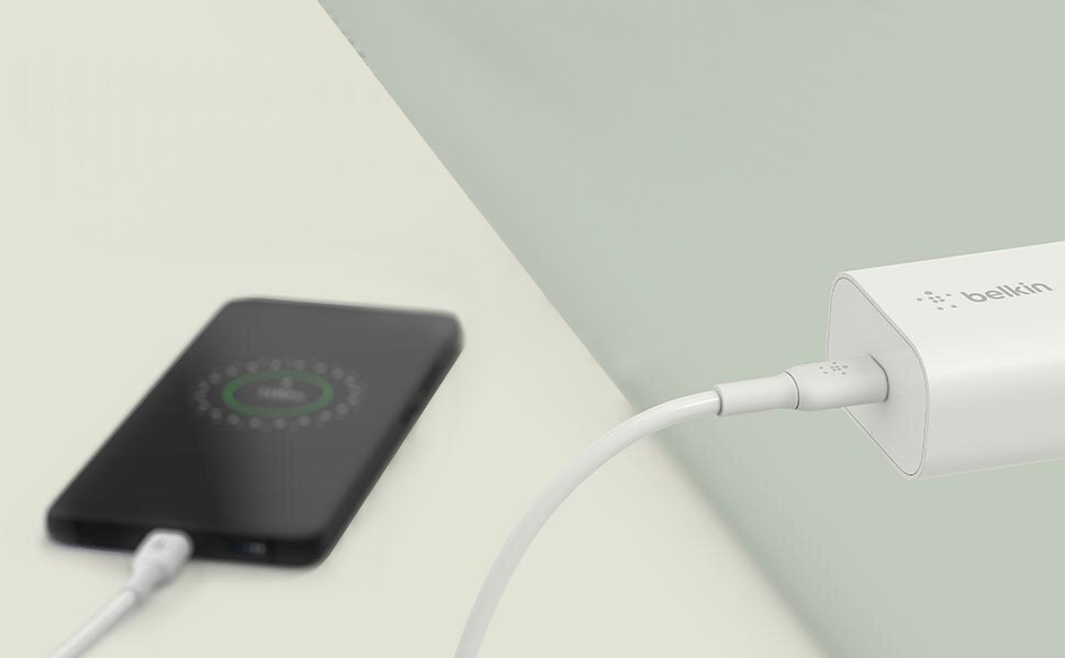 Ładowarka sieciowa BELKIN WCA004VFWH 25W Biały kolor wymiary design minimalizm