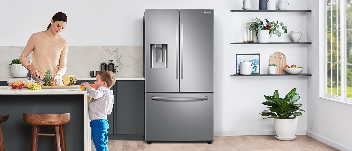 Dzięki lodówce Samsung możesz zachować świeżość produktów na dłużej. W urządzeniu panują optymalne warunki Dzięki lodówce Samsung możesz zachować świeżość produktów na dłużej. W urządzeniu panują optymalne warunki