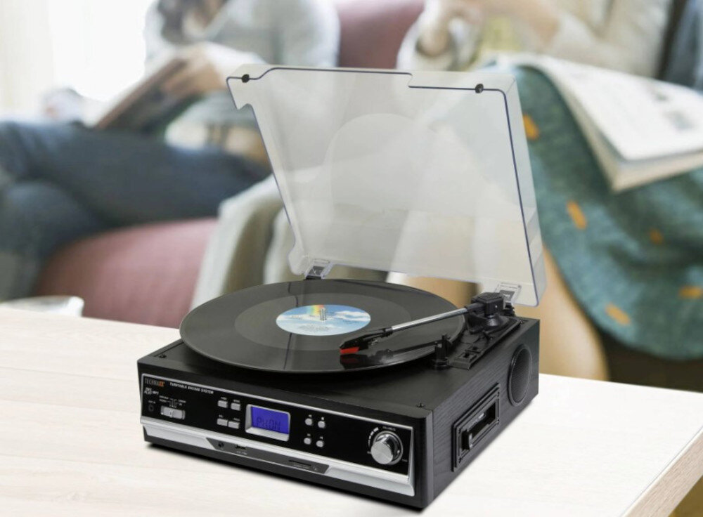 Gramofon TECHNAXX TX-22+ - Drewniane elementy