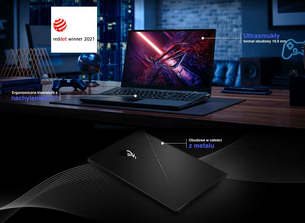 Laptop ASUS Rog Zephyrus S17 GX703 - Elegancki wygląd