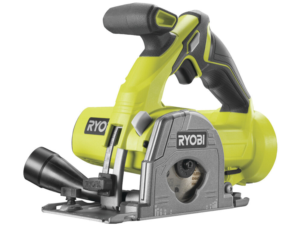Pilarka tarczowa RYOBI RYOBI R18MMS-120S niewielka masa waga 2,4 kg poziom mocy akustycznej 102,5 dB