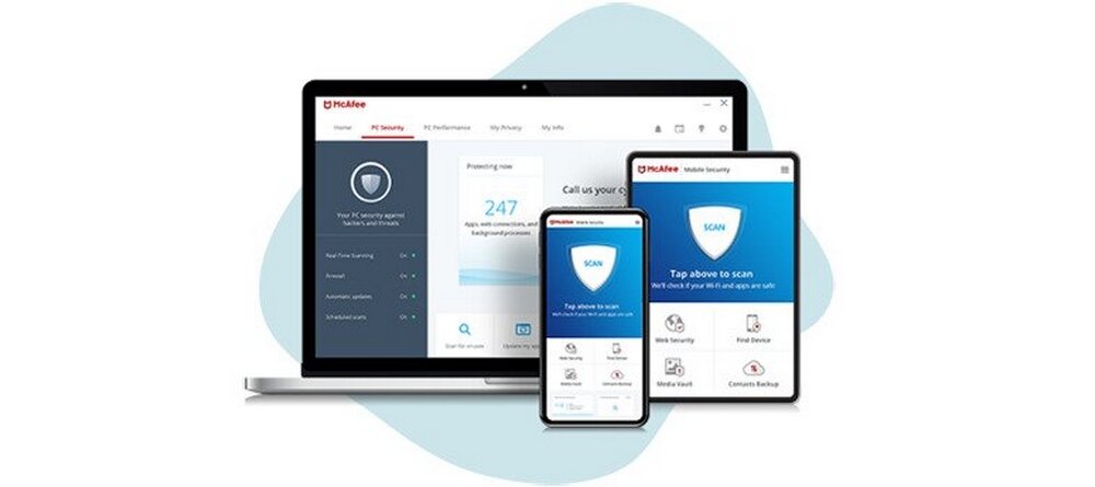 Antywirus MCAFEE Total Protection program ochrona urządzenia subskrypcja