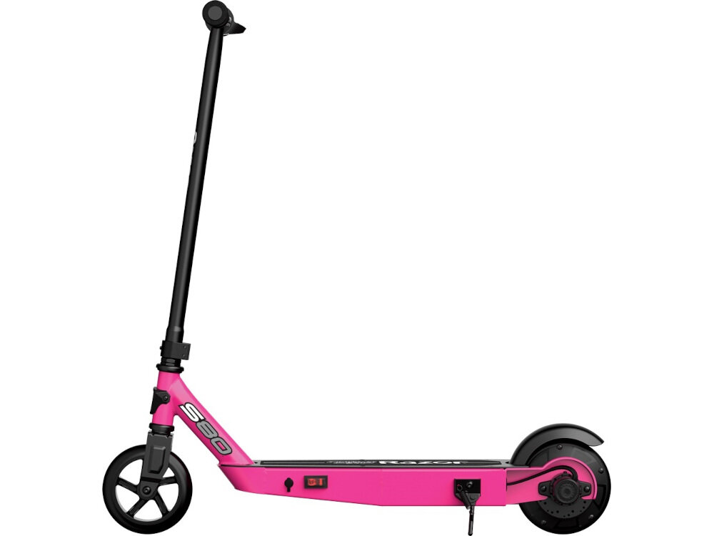 Hulajnoga elektryczna RAZOR Power Core S80 Różowy hamulce ręczny hamulec przedni tylny hamulec w błotniku niezwykle czuły