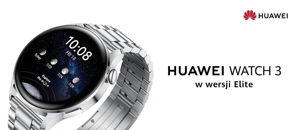 Smartwatch HUAWEI Watch 3 Elite bateria funkcje zdrowie monitoring ekran pasek czujniki tarcze aplikacja łączność sim