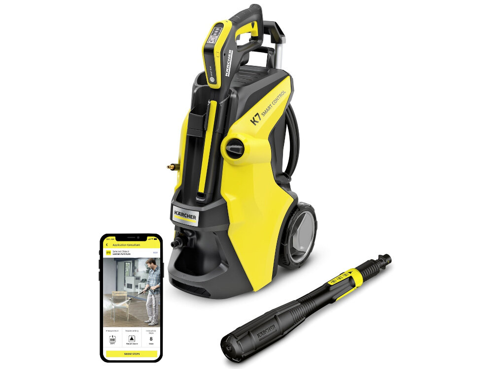 Мийка високого тиску KARCHER K 7 Smart Control 1.317-200.0 Мобільний додаток Karcher Home & Garden для смартфонів Інструкція зі встановлення Bluetooth Портал обслуговування та догляду Karcher Service