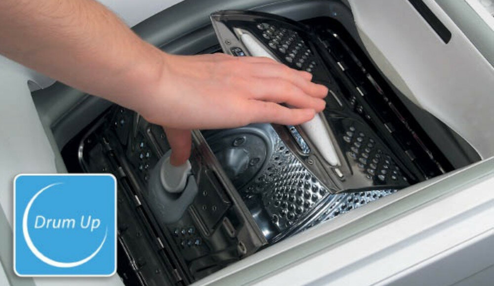 Pralka WHIRLPOOL TDLRSL 65230SWS PL pozycjonowanie bębna