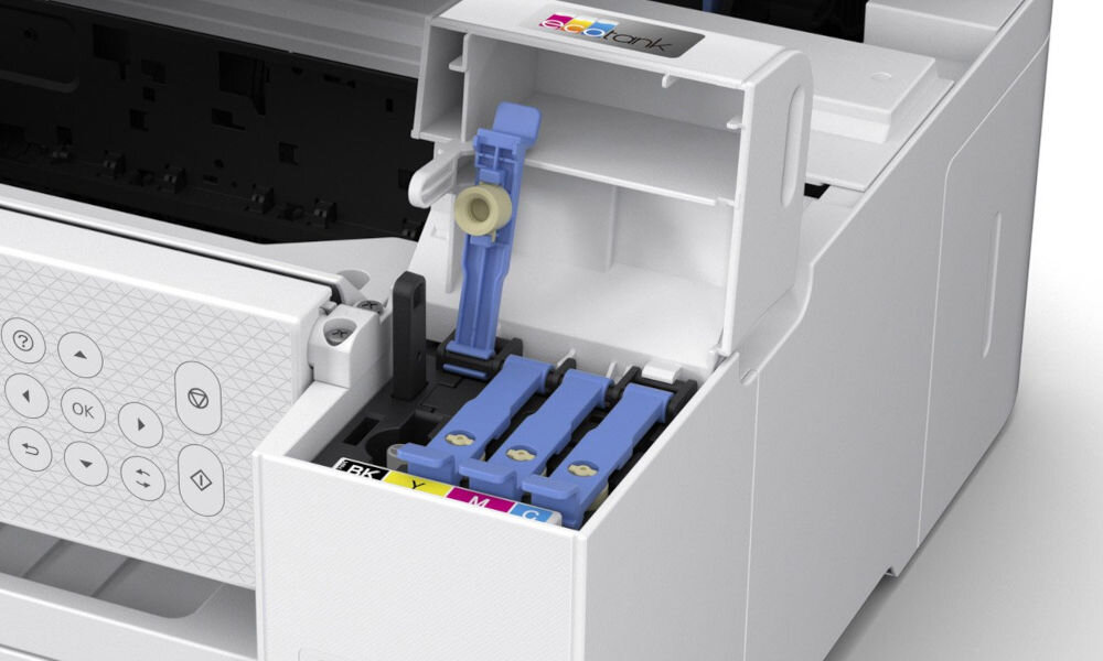 Urządzenie wielofunkcyjne EPSON EcoTank L4266 Druk w kolorze, Automatyczny druk dwustronny, Wi-Fi prezentacja miejsca do uzupełniania atramentu w pojemnikach bezproblemowe napełnianie ograniczenie ryzyka pomyłki komfort