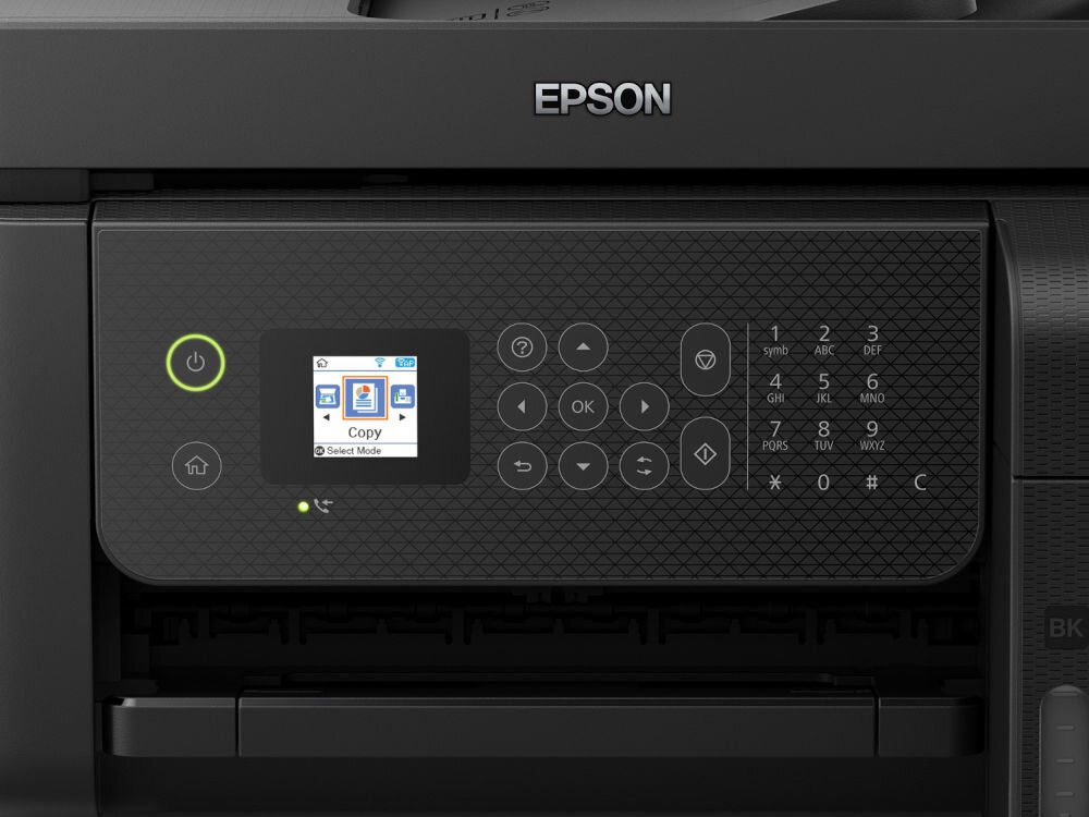 Urządzenie wielofunkcyjne EPSON EcoTank L5290 Druk w kolorze, Wi-Fi zbliżenie na wyświetlacz urządzenia kolorowy wyświetlacz LCD 3,7 cm wygoda