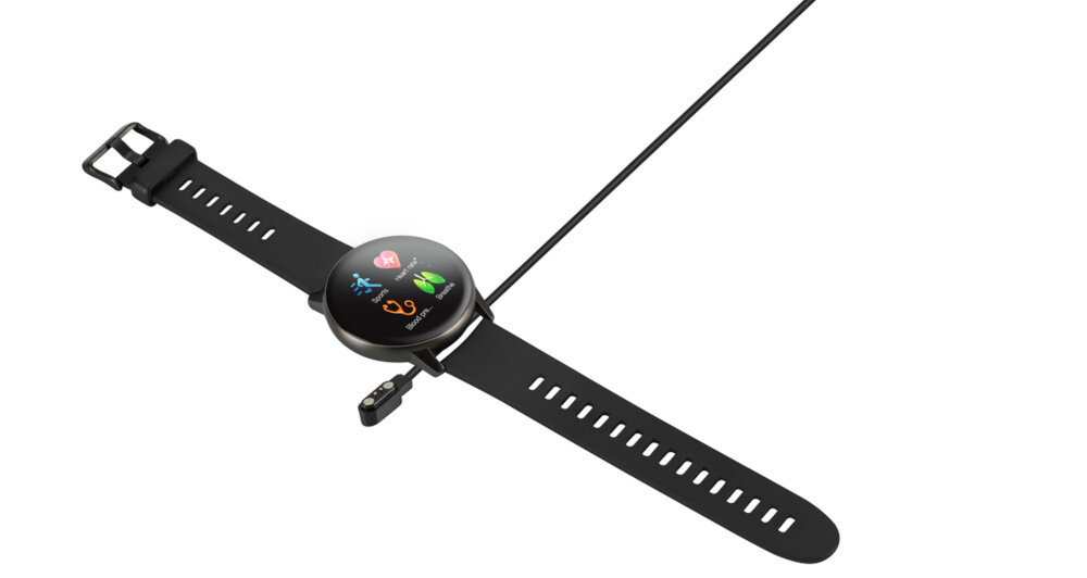 Smartwatch ACME SW203 ekran bateria czujniki zdrowie sport pasek ładowanie pojemność rozdzielczość łączność sterowanie krew puls rozmowy smartfon aplikacja