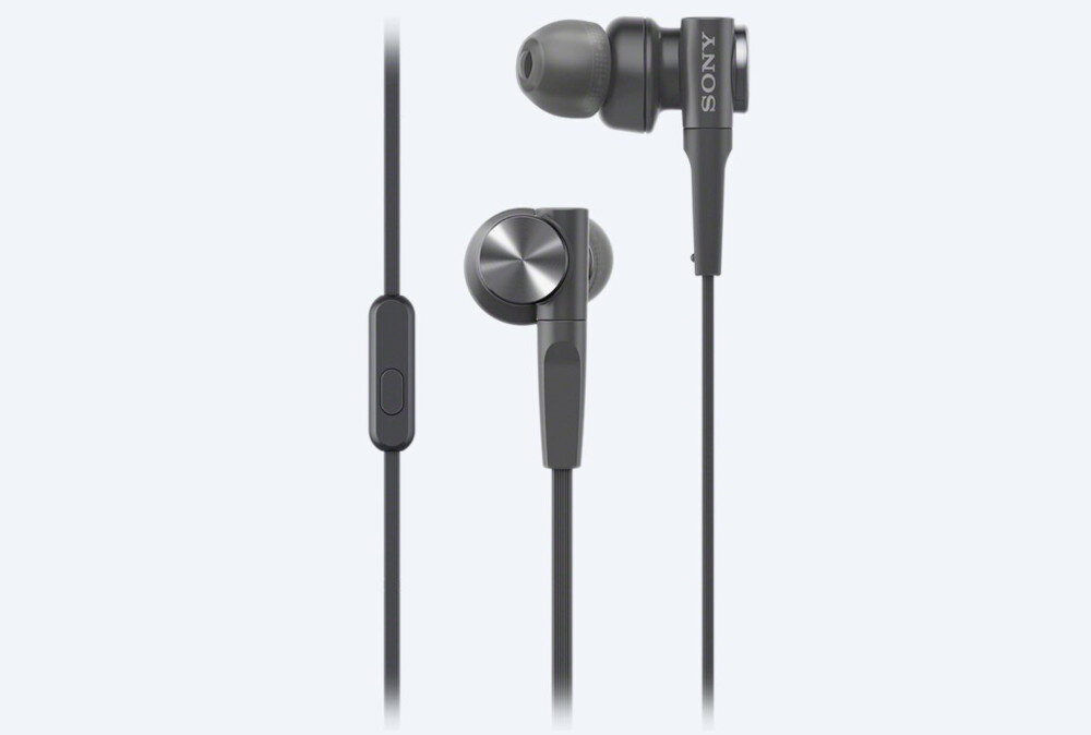 Sluchawki dokanalowe SONY MDR-XB55AP Czarny przewod pilot