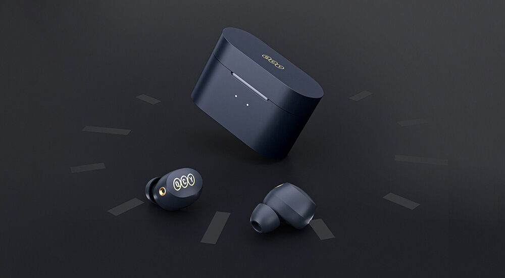 Słuchawki dokanałowe QCY HT01C Granatowy ładowanie czas pracy