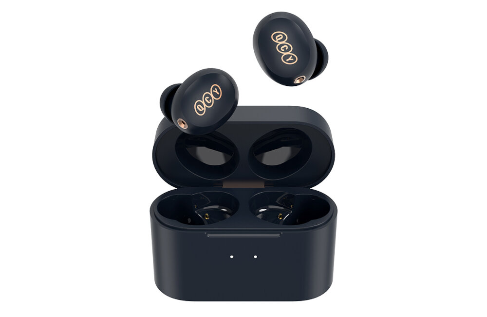 Słuchawki dokanałowe QCY HT01C Granatowy bezprzewodowe kodek HD ACC przetworniki czas pracy