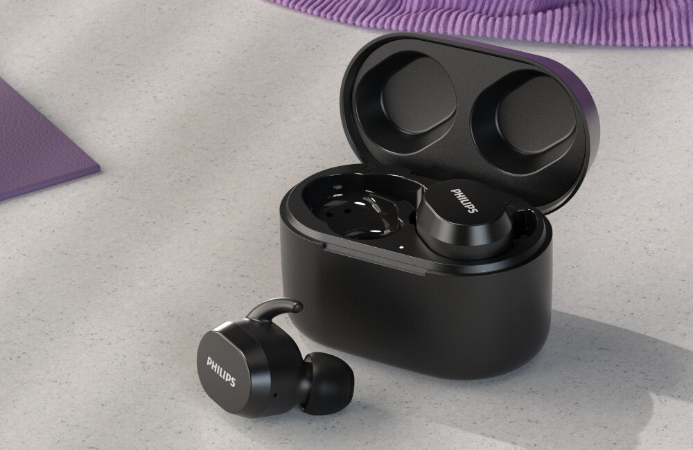 Słuchawki dokanałowe PHILIPS TAT3216BK/00 asystent głosowy odbieranie kończenie połączeń bluetooth