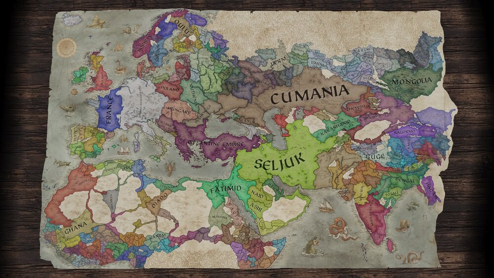 Crusader Kings III Gra PC mapa państwa