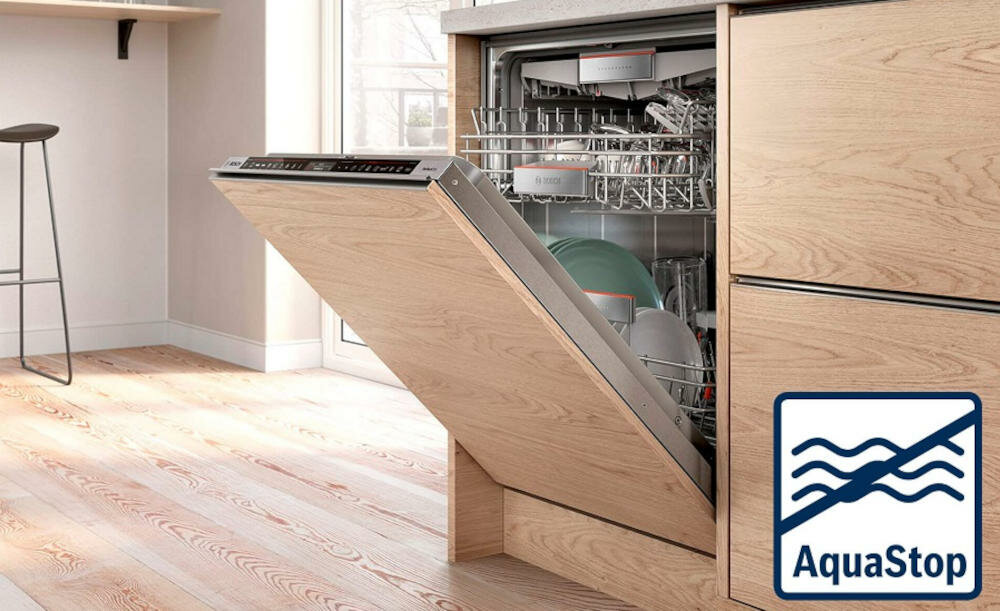 BOSCH-SGV4ITX11E elektroniczny system bezpieczeństwo aquastop zmywarka ochrona zalanie mieszkanie elektrozawory woda wąż czujnik kran dopływ wyciek gwarancja
