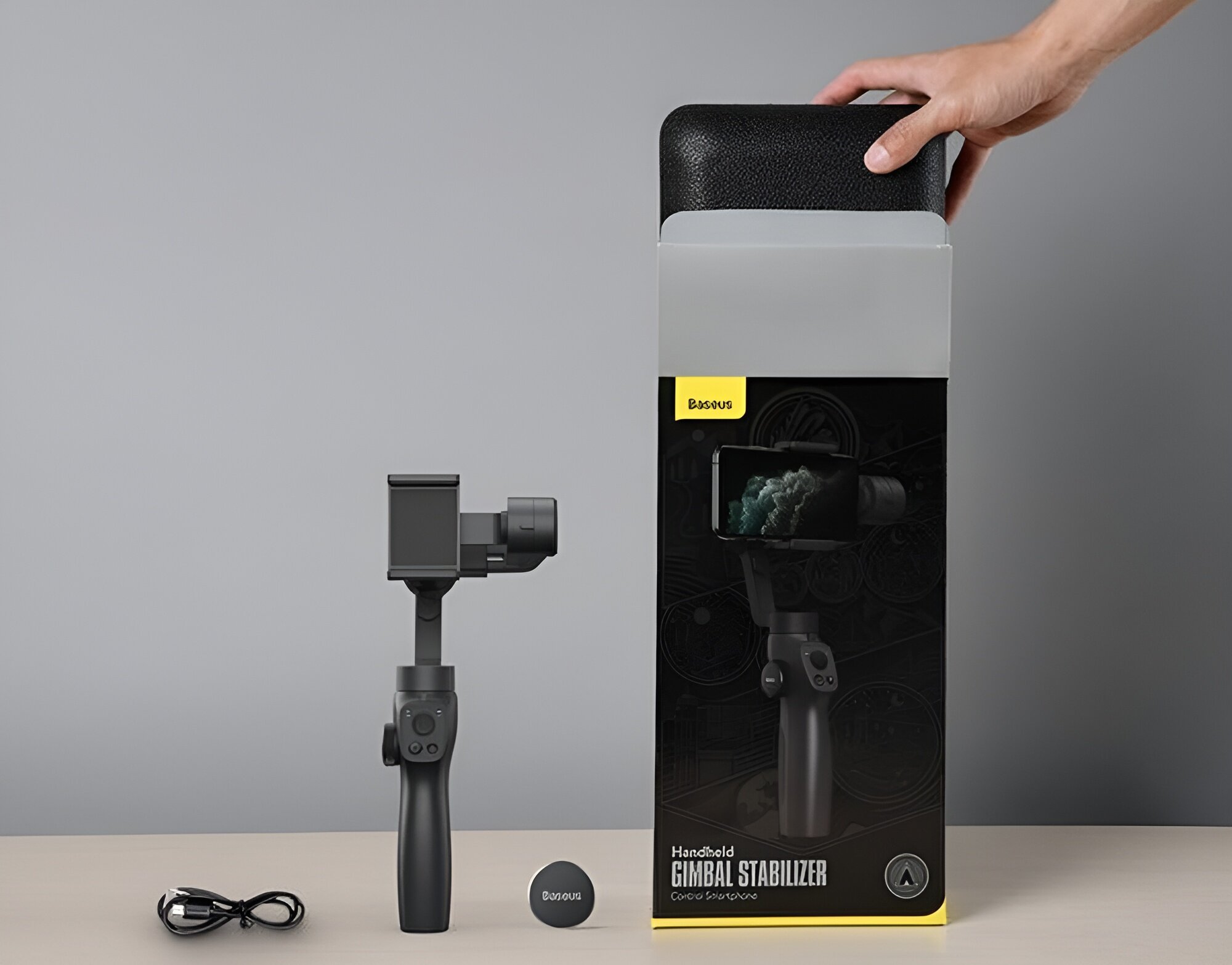 Gimbal ręczny BASEUS SUYT-0G zestaw