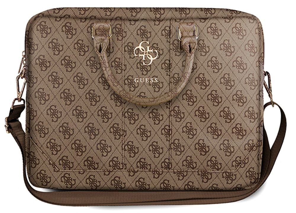 Torba na laptopa GUESS 4G Uptown 16 cali precyzyjna konstrukcja lepsza ochrona zawiasow