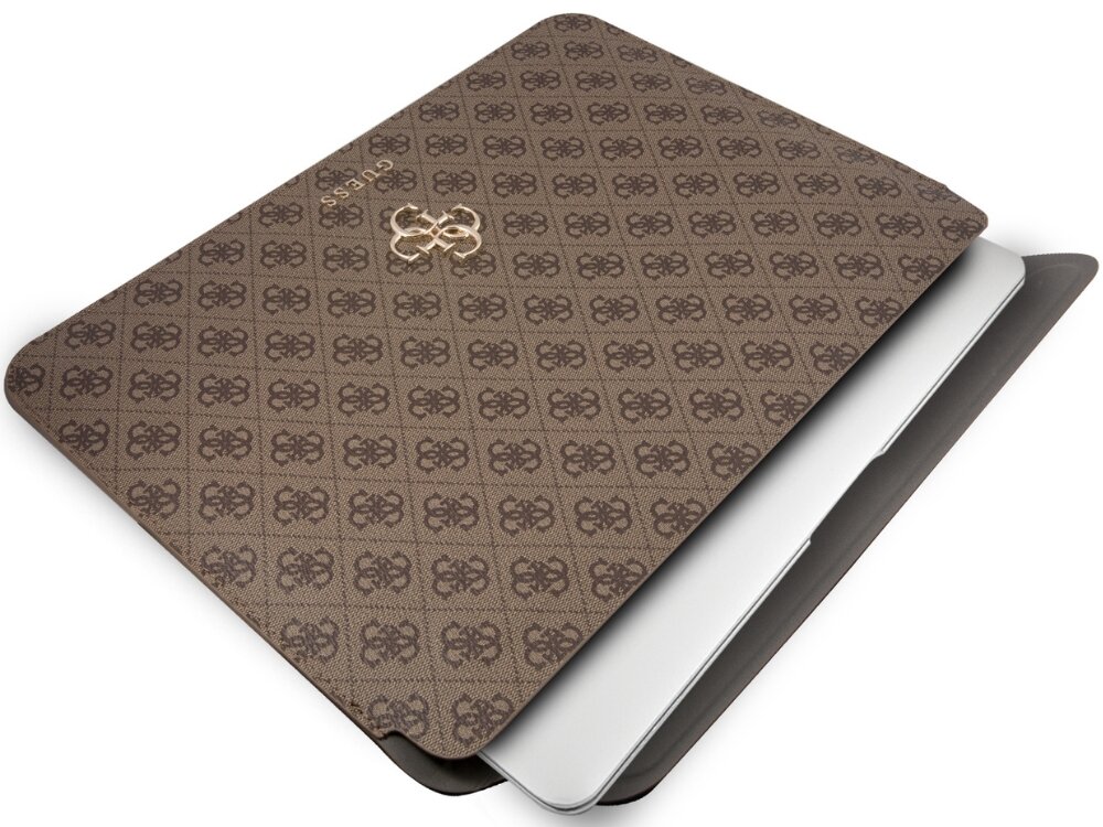 GUESS 4G Big Metal Logo przekątnej do 13 cali Cienka konstrukcja typu sleeve miękkie wnętrze - etui od góry