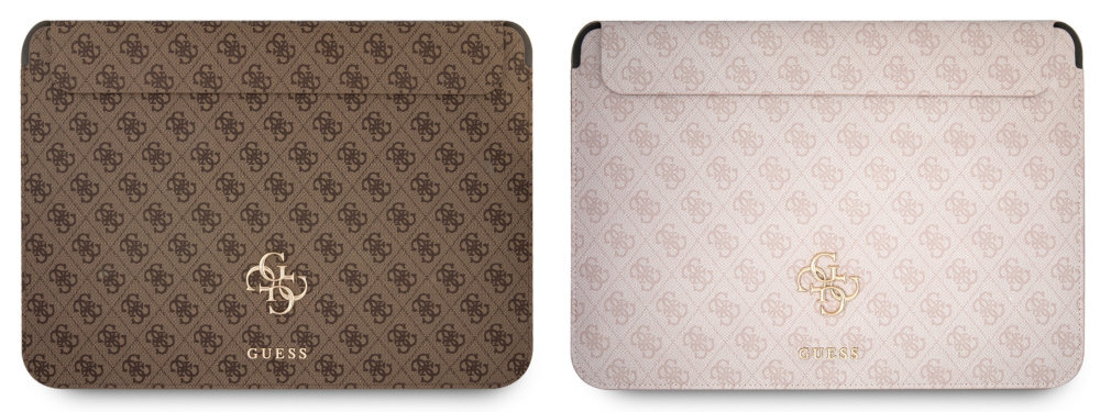 GUESS 4G Big Metal Logo trzech stylowych wariantach czerń brąz różowy - etui w dwóch wersjach kolorsytycznych