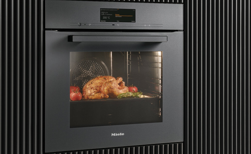PIEKARNIK MIELE H 2860 B STAL CLEANSTEEL chłodny front bezpieczeństwo