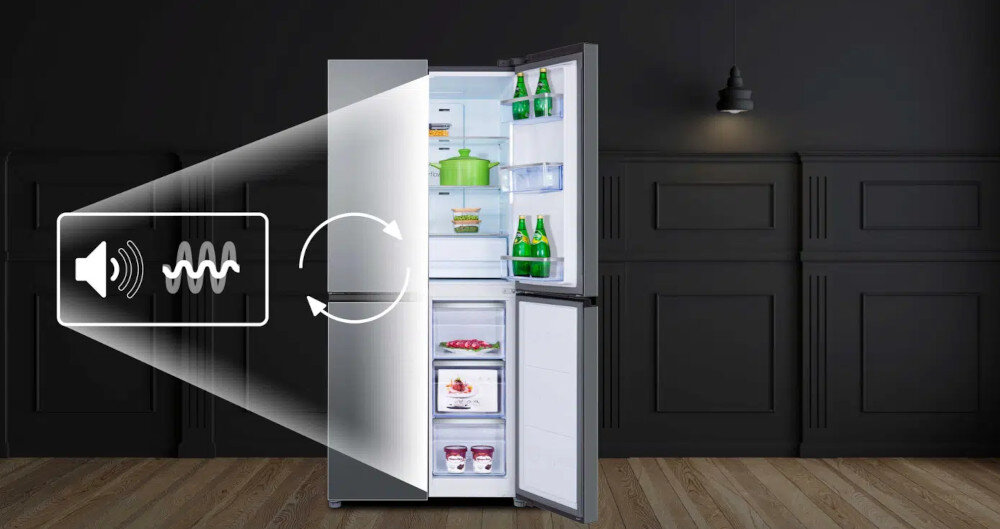 Lodówka TCL RP470CSF0 Nofrost Srebrna sprężarka inwerterowa