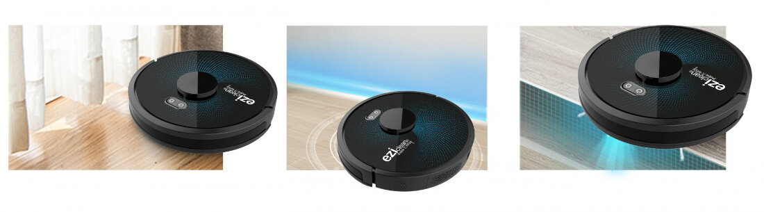 Robot sprzatajacy EZICLEAN Aqua Connect 65016 wykrywaczy przeszkod i czujnikow podcisnienia wyposazenie