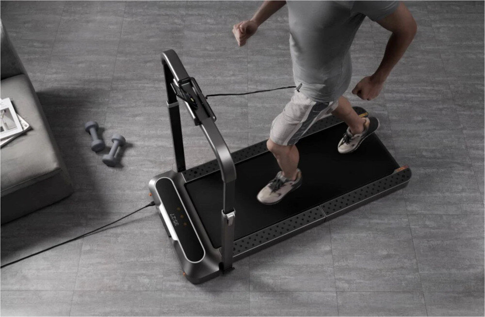 Bieżnia elektryczna KINGSMITH R2 Walking Pad wielowarstwowa konstrukcja pasdo biegania elastyczny i wytrzymały doskonała amortyzacja