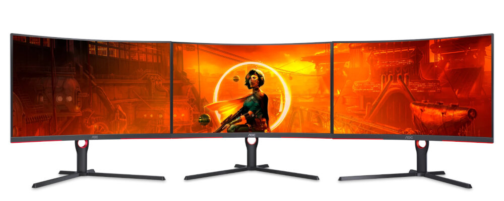 Monitor AOC Gaming CQ32G3SU 32 2560x1440px 165Hz 1 ms Curved kolory korekcja cieni gra światła