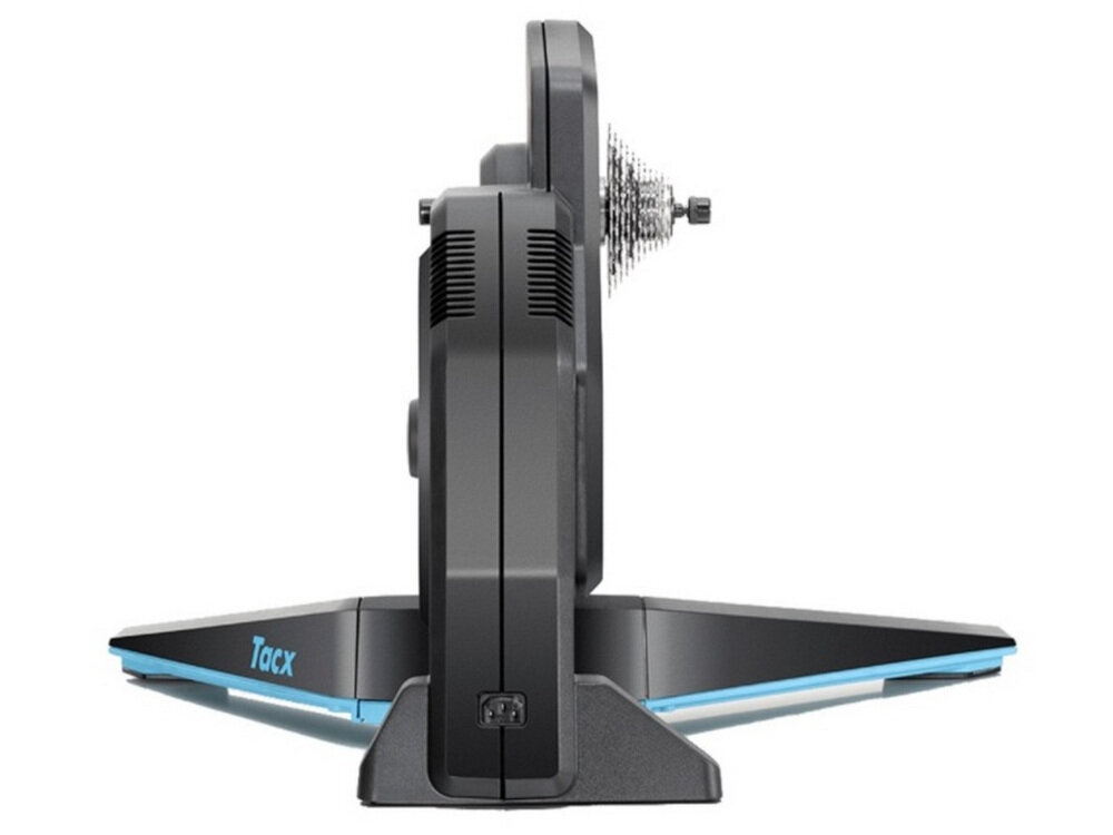 Trenażer rowerowy GARMIN Tacx Flux 2 Smart T2980 niewielkie rozmiary 67x46x64 cm stabilny lekki do realistycznej stymulacji podjazdu do 16% nachylenia adaptery osi kompatybilność osi z 142x12 148x12 mm