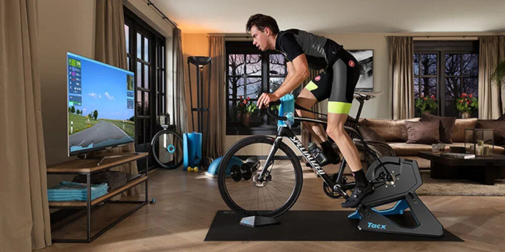 Trenażer rowerowy GARMIN Tacx Flux 2 Smart T2980 tryb samodzielny symulacja płaskiej drogi