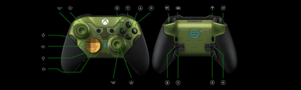 KONTROLER XBOX ELITE V2 HALO INFINITE RFZ-00002 ustawienia preferencje dostosowanie