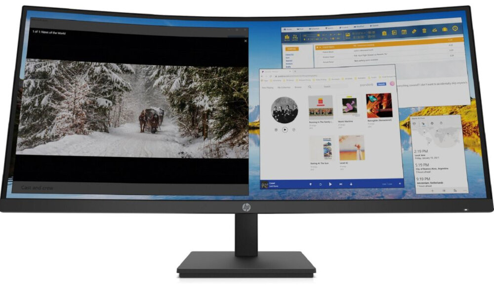 Monitor HP M34D 34 3440x1440px 100Hz Curved NATURALNE I GŁĘBOKIE REALISTYCZNY OBRAZ POZBAWIONY NIEDOSKONAŁOŚCI