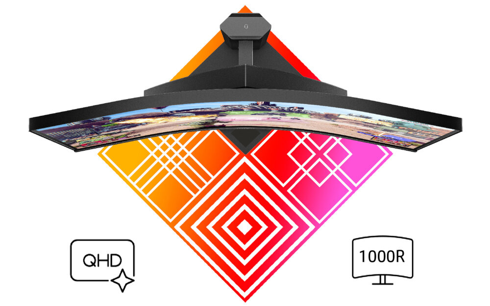 Monitor HP Omen 27C 27 2560x1440px 240Hz 1 ms Curved odświeżanie częstotliwość klatki