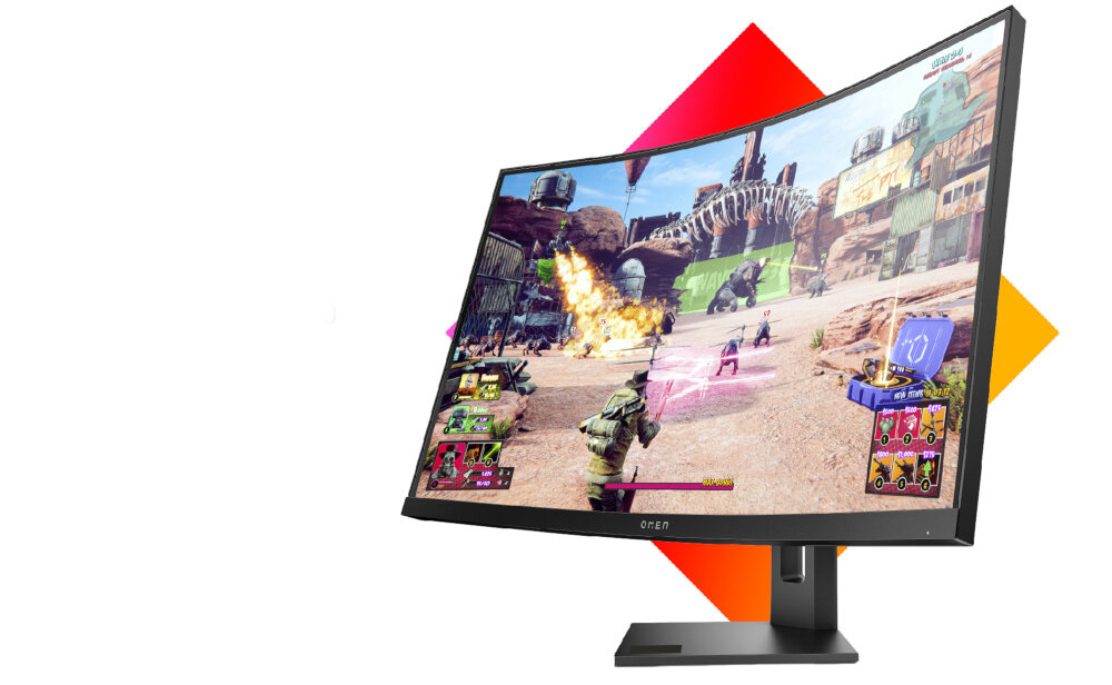 Monitor HP Omen 27C 27 2560x1440px 240Hz 1 ms Curved dopasowanie regulacja