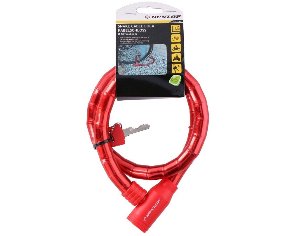 Zapięcie rowerowe DUNLOP 563749 Linka - zapiecie rowerowe