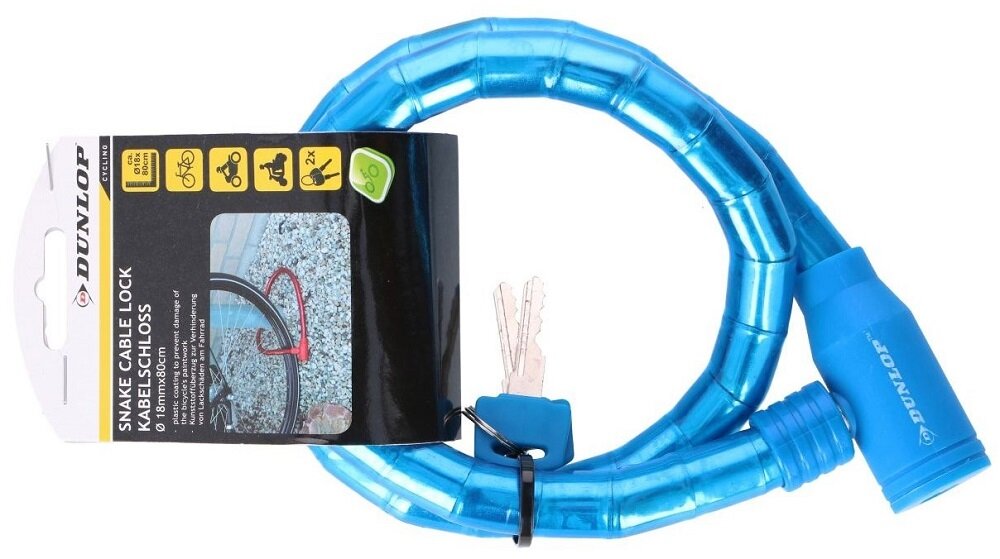 Zapięcie rowerowe DUNLOP 563749 Linka - linka do zapiecia