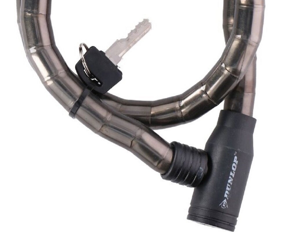 Zapięcie rowerowe DUNLOP 563749 Linka - kluczyk w zestawie