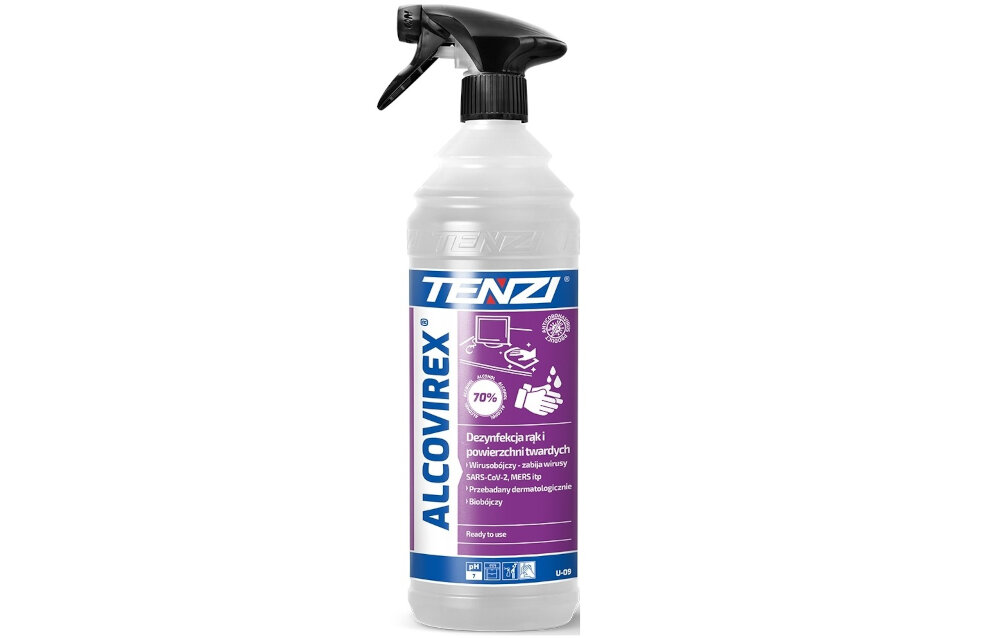 Plyn do dezynfekcji TENZI Alcovirex 1000 ml decynfekcja skutecznosc dzialanie