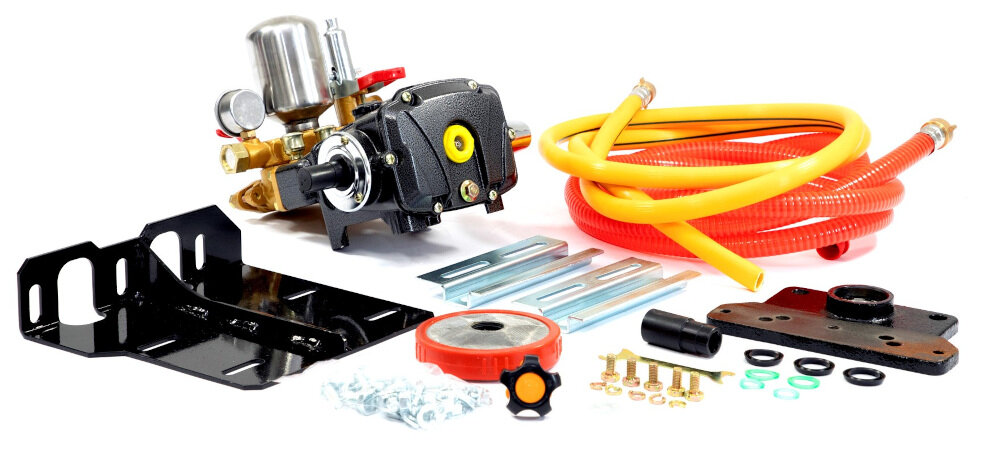 Pompa do opryskiwacza GREENSO WM1000N-6 w zestawie węże przyłączeniowe niezbędne elementy do montażu