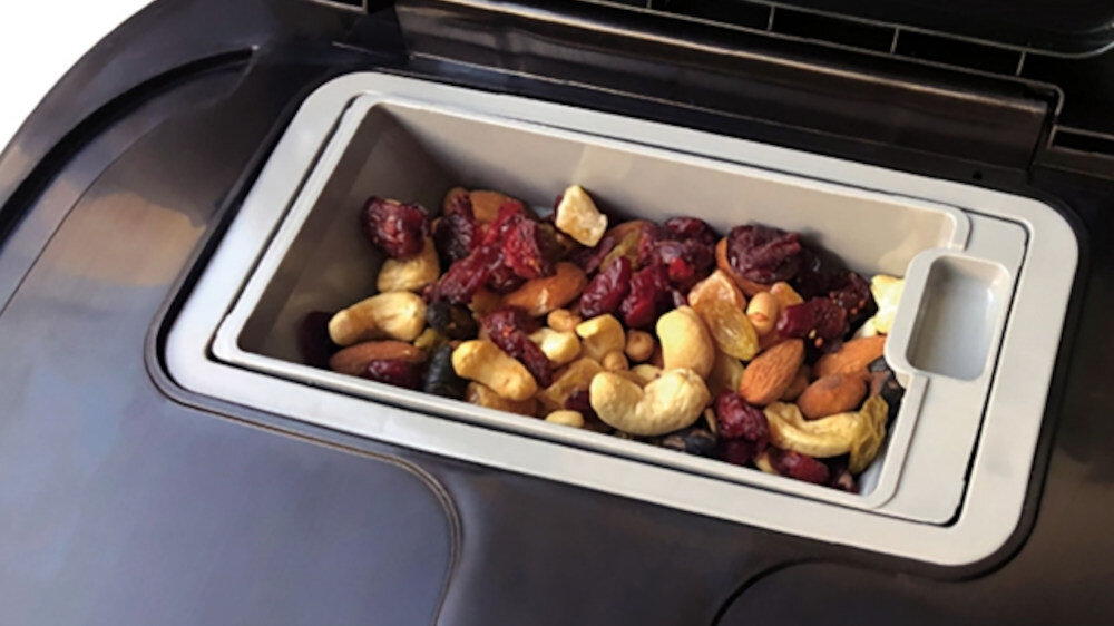 Wypiekacz do chleba PANASONIC SD-R2530KXE Automatyczne dodatki Podajnik bakalii orzechy, suszone owoce i ziarna kontrola proces aromat