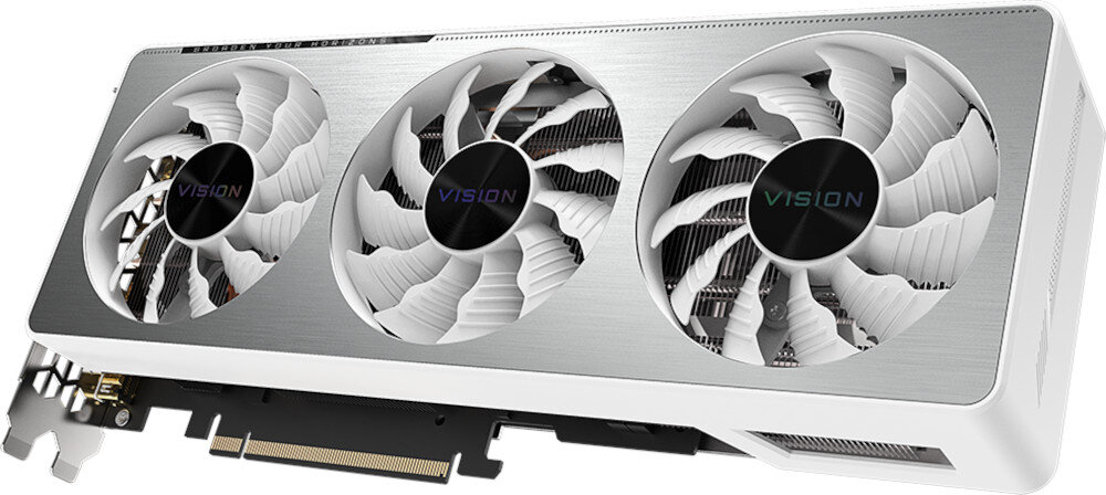Karta graficzna GIGABYTE GeForce RTX 3070 Vision OC LHR 8GB wydajne chlodzenie