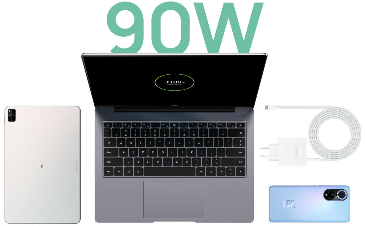Laptop HUAWEI MateBook 14S zasilacz superladowarka