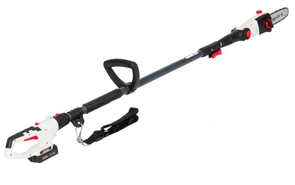 Piła akumulatorowa NAC PCB18E-AH-B15-S możliwość regulacji uchwytu w zakresie od 150 do 330 cm głowica tnąca pas na ramię