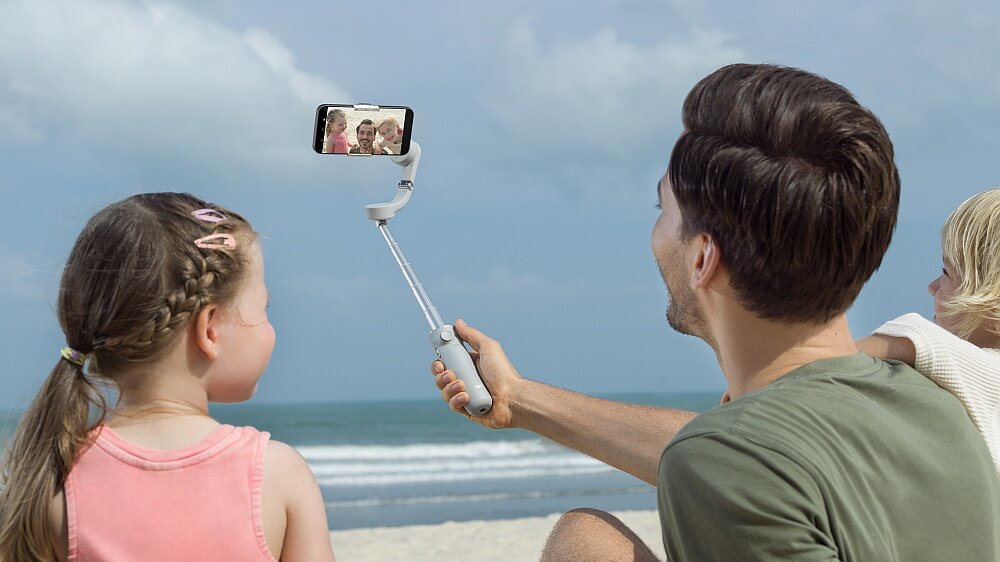 Gimbal ręczny DJI OM 5 fotografia stabilizacja żyroskop smartfon aparat sterowanie statyw uchwyt selfie tryby cechy opcje opis funkcje