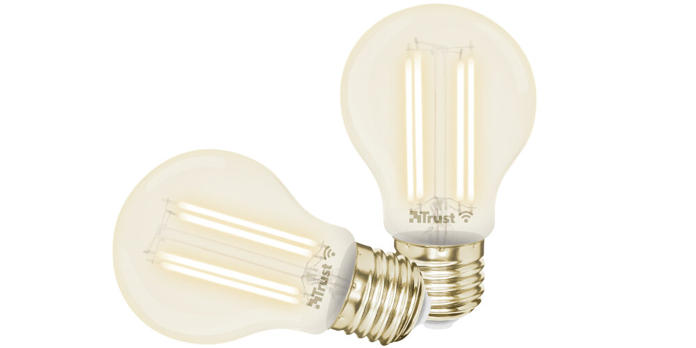ŻARÓWKA SMART WIFI TRUST FILAMENT 1800-2700K E27 5W 470LM maksymalna liczba lumentów czas żywotność klasa energetyczna