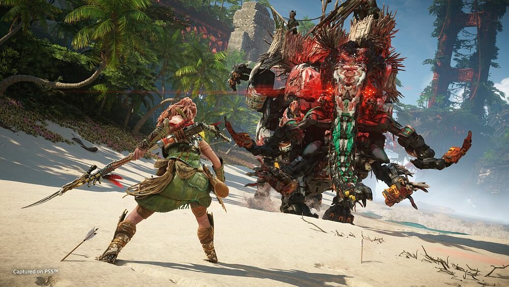 Horizon: Forbidden West Gra sony fabuła aloy mapa kraina zachód pogranicze bronie walka postacie konsola playstation edycja