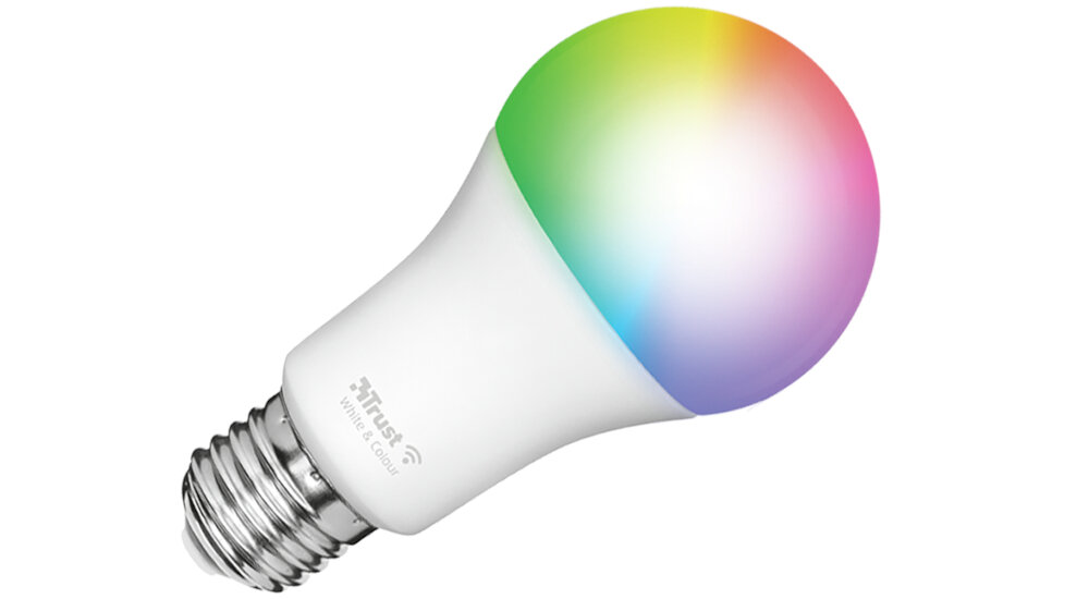 ŻARÓWKA SMART WIFI TRUST RGB 1800-6500K E27 9W 806LM maksymalna liczba lumentów czas żywotność klasa energetyczna